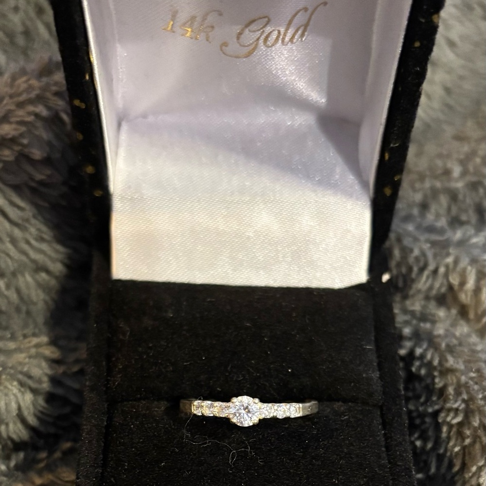925 Sterling Silver CZ Stone and Accent Women's Ring